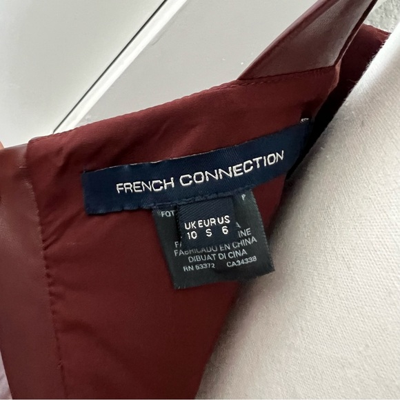 FRENCH CONNECTION Leather Midi Dress - Picture 9 of 11